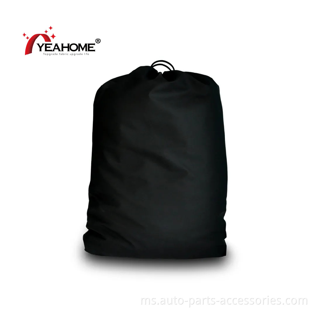 100% Polyester Hitam Luaran Perlindungan Air-Bukti Air UV-Proof Customized Cover